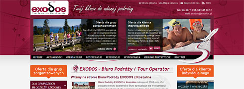 Strona www dla biura podróży