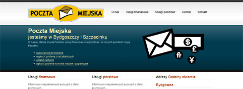 Strona www dla poczty